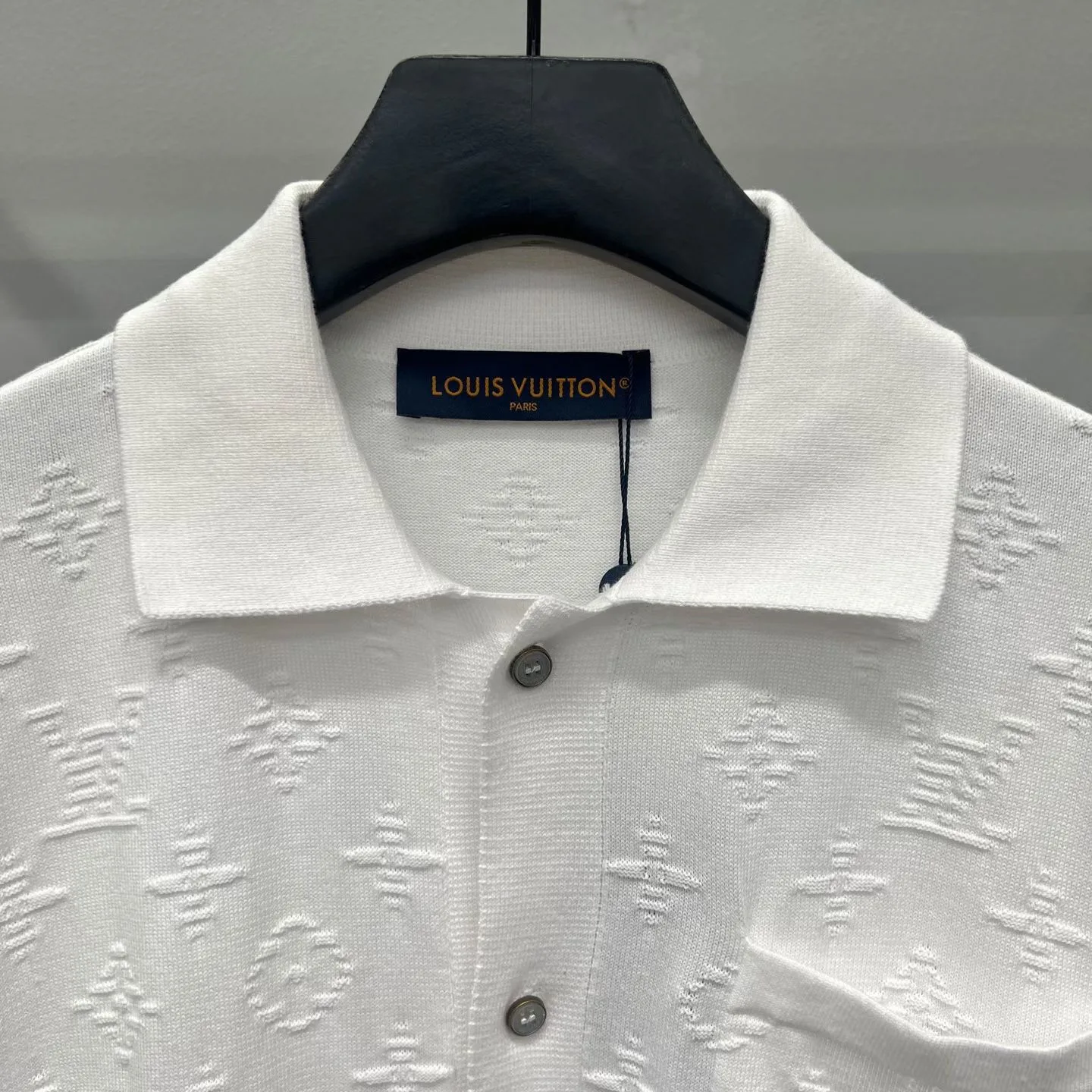 Monogram Short-Sleeved Shirt (Milky White) — 보기 5