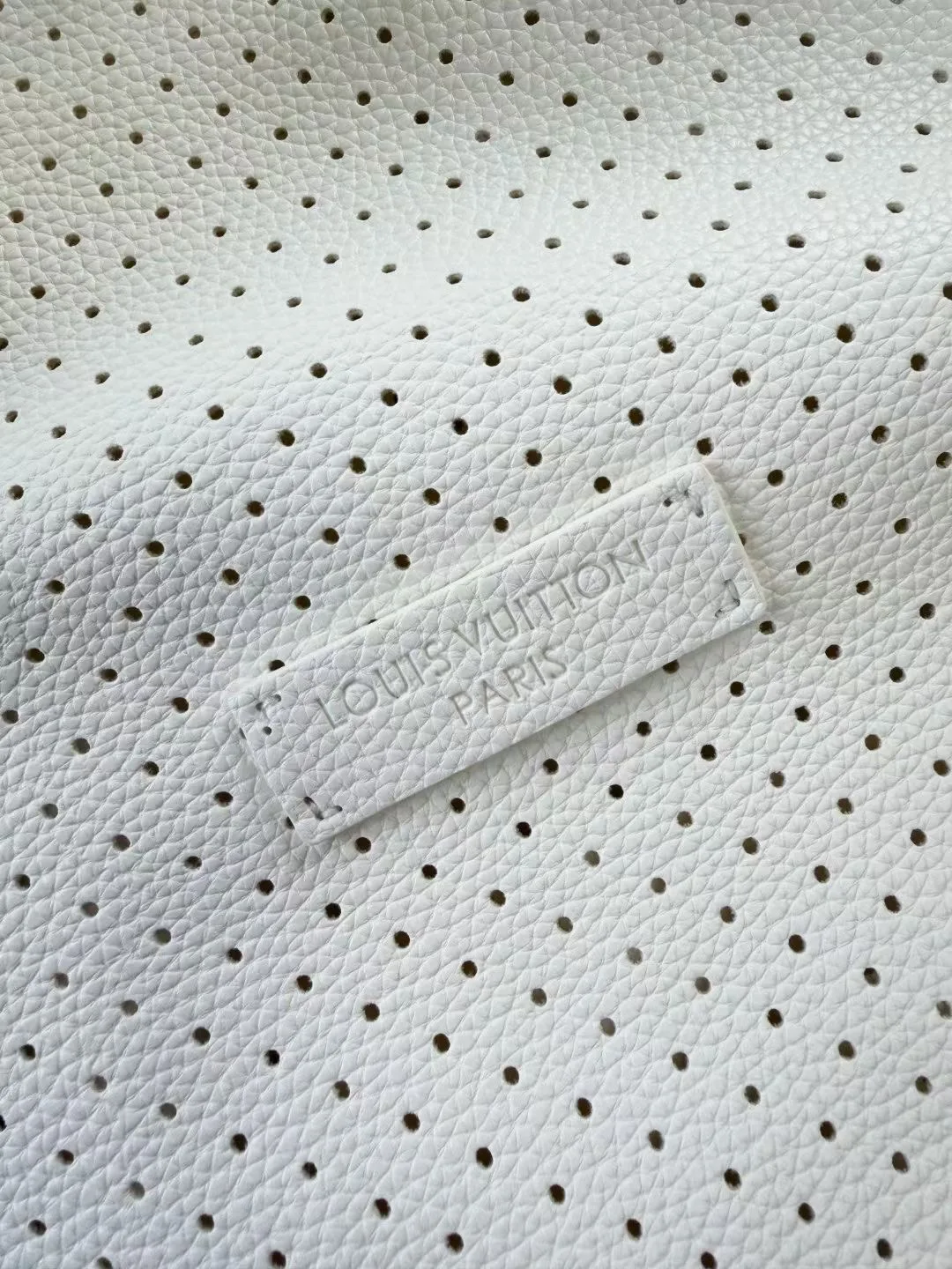 Perforated Leather Tracktop — view 5