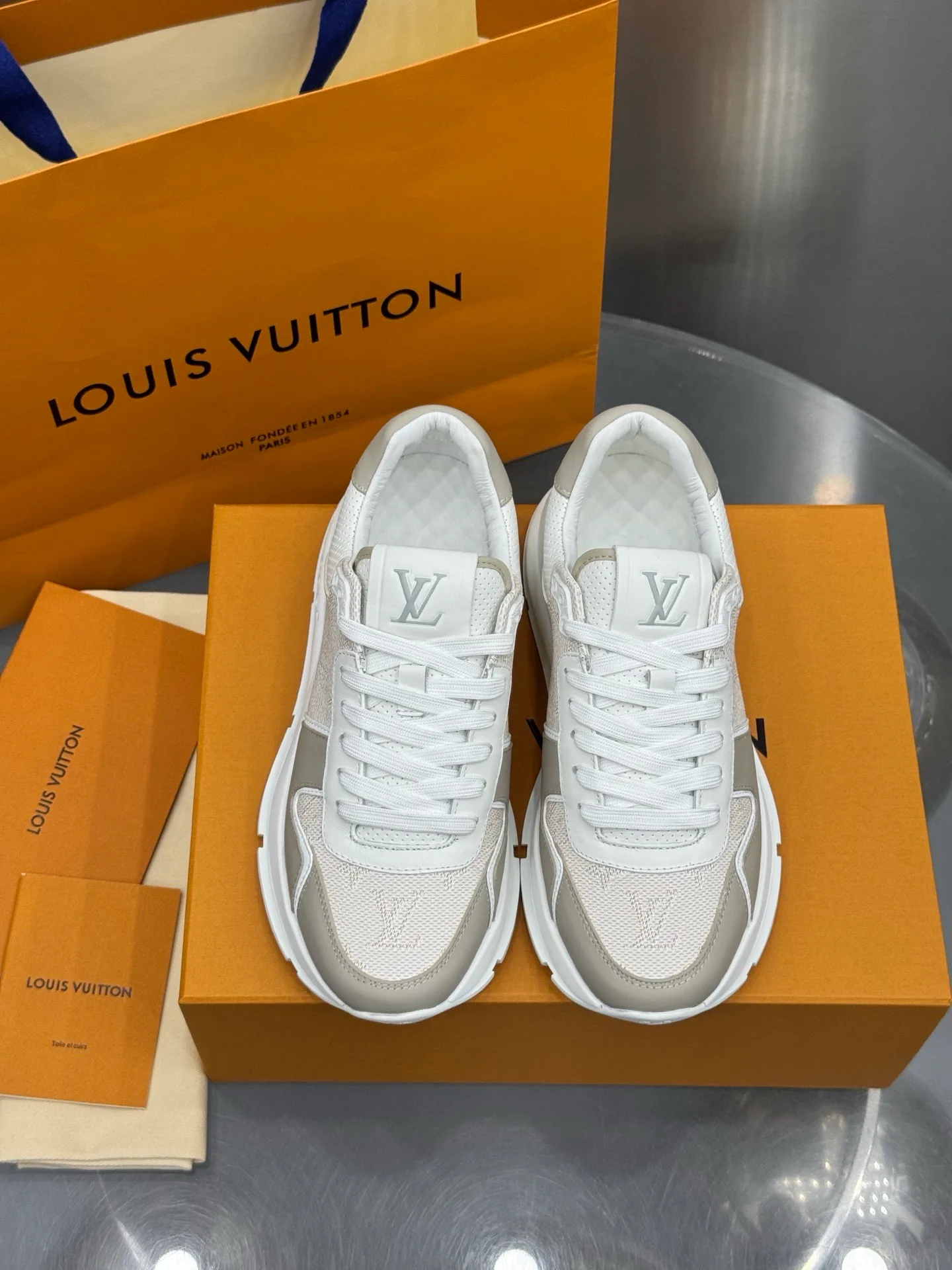 LV Run Away Sneaker (Beige) — view 2