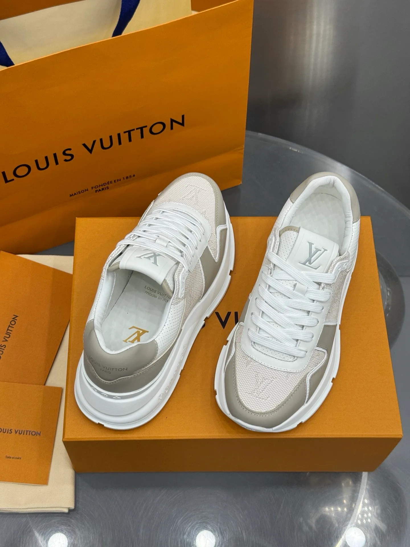 LV Run Away Sneaker (Beige) — view 5