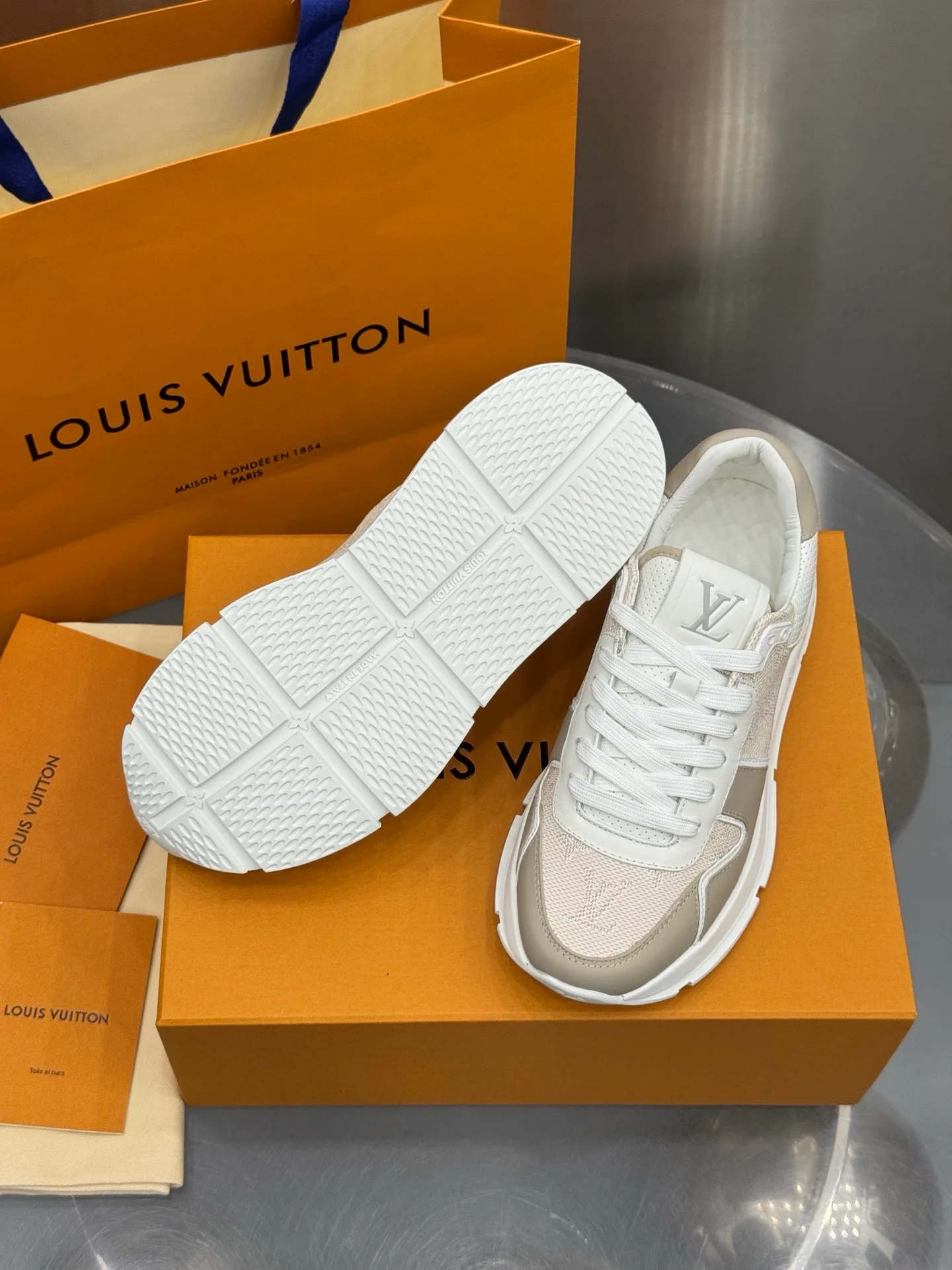 LV Run Away Sneaker (Beige) — view 6