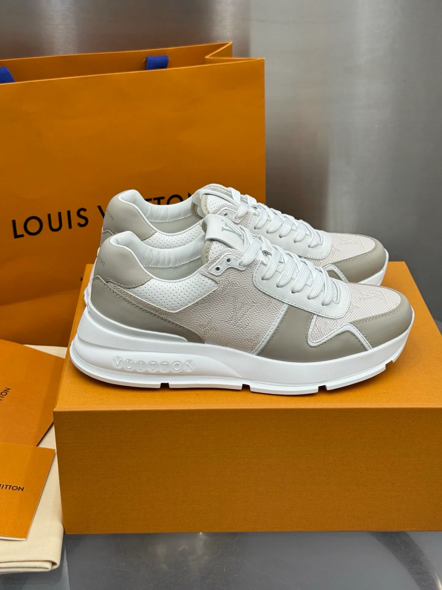 LV Run Away Sneaker (Beige)
