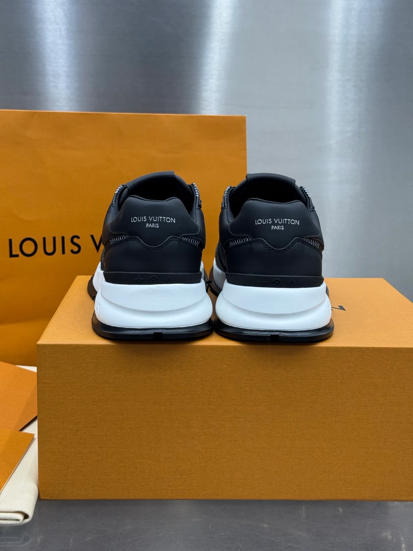 LV Run Away Sneaker (Black Damier) — view 7