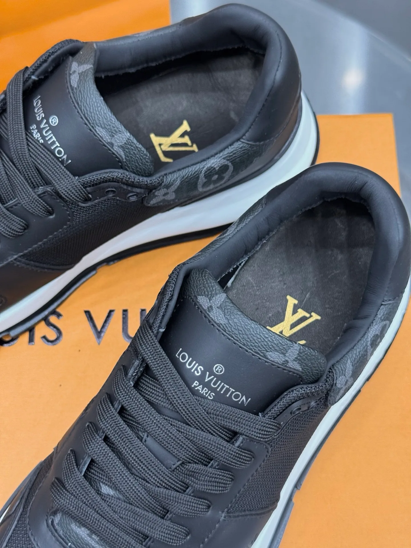 LV Run Away Sneaker (Black Mesh) — view 9