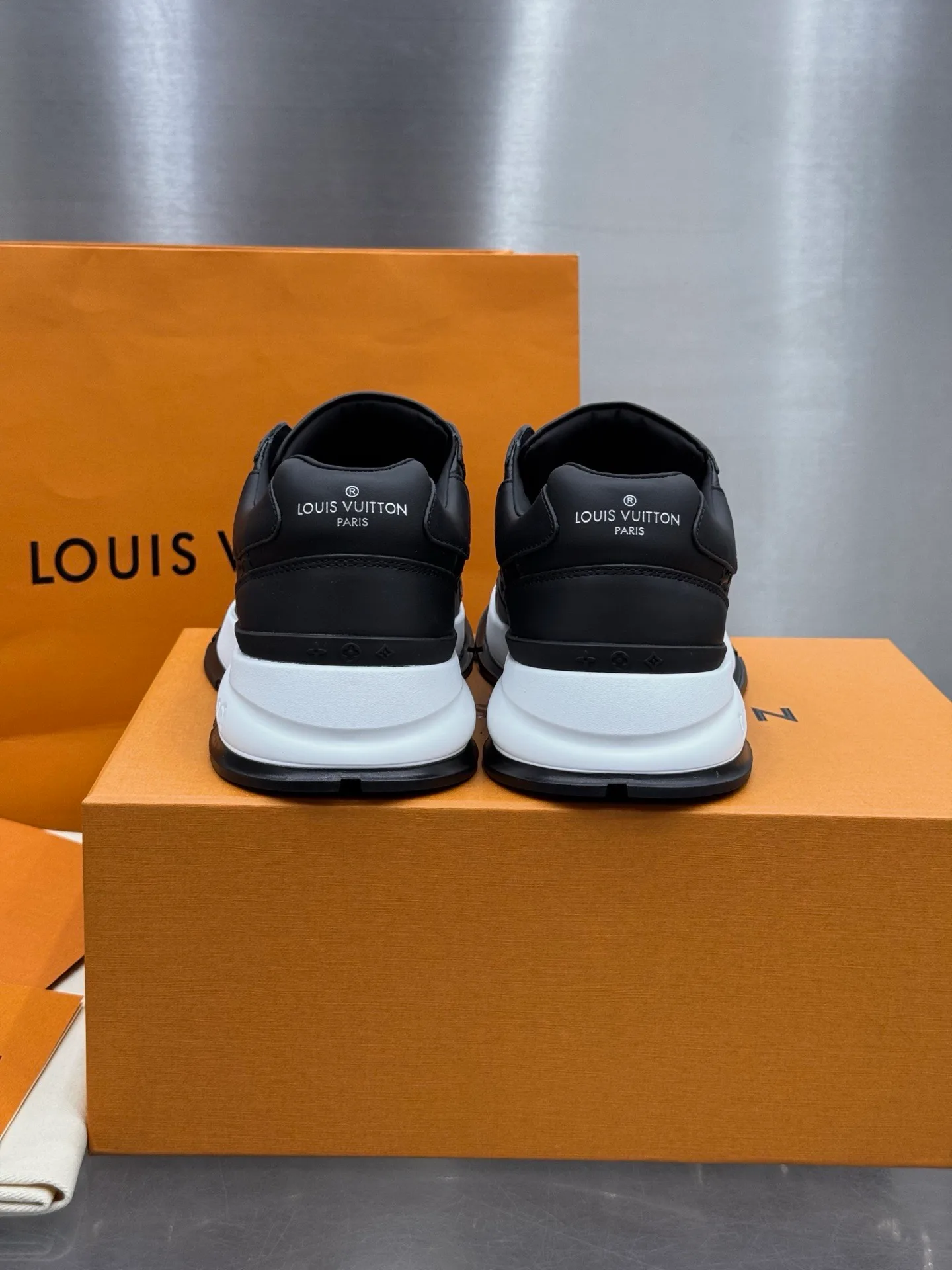 LV Run Away Sneaker (Black Monogram) — view 7