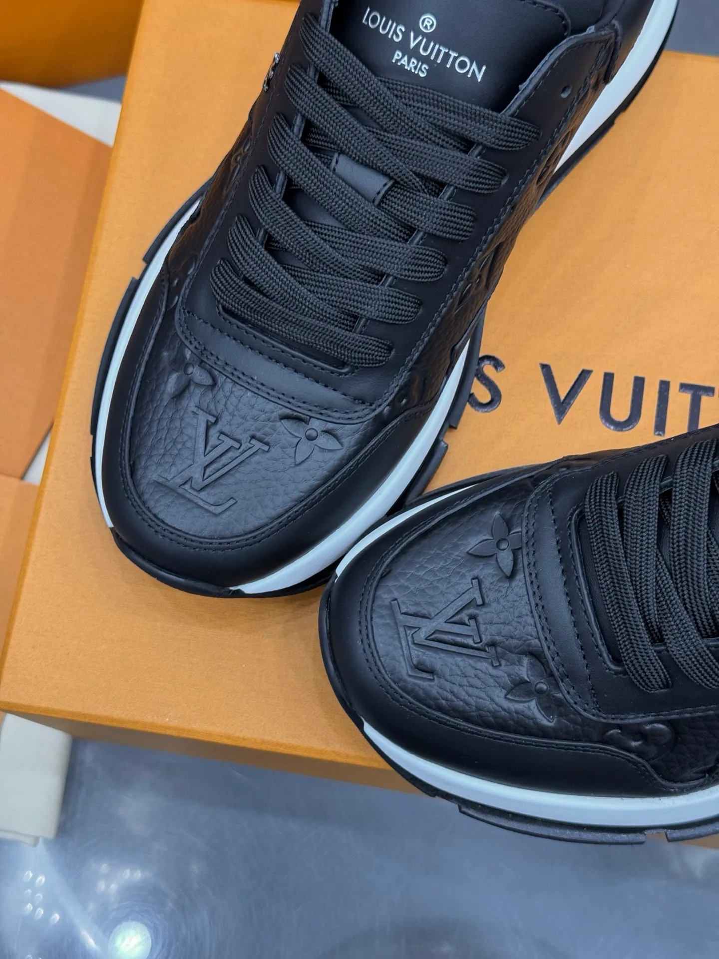 LV Run Away Sneaker (Black Monogram) — view 8