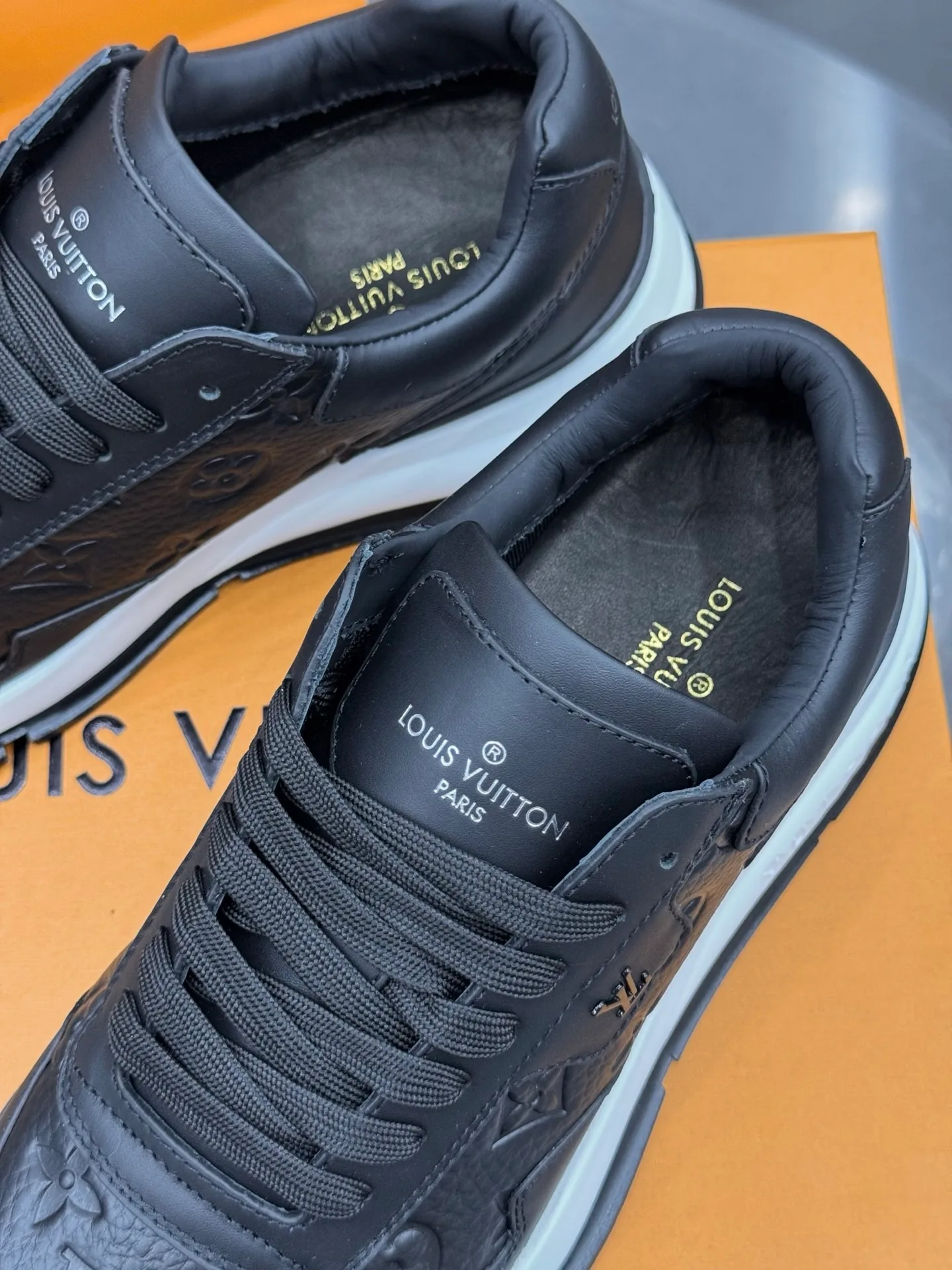 LV Run Away Sneaker (Black Monogram) — view 9