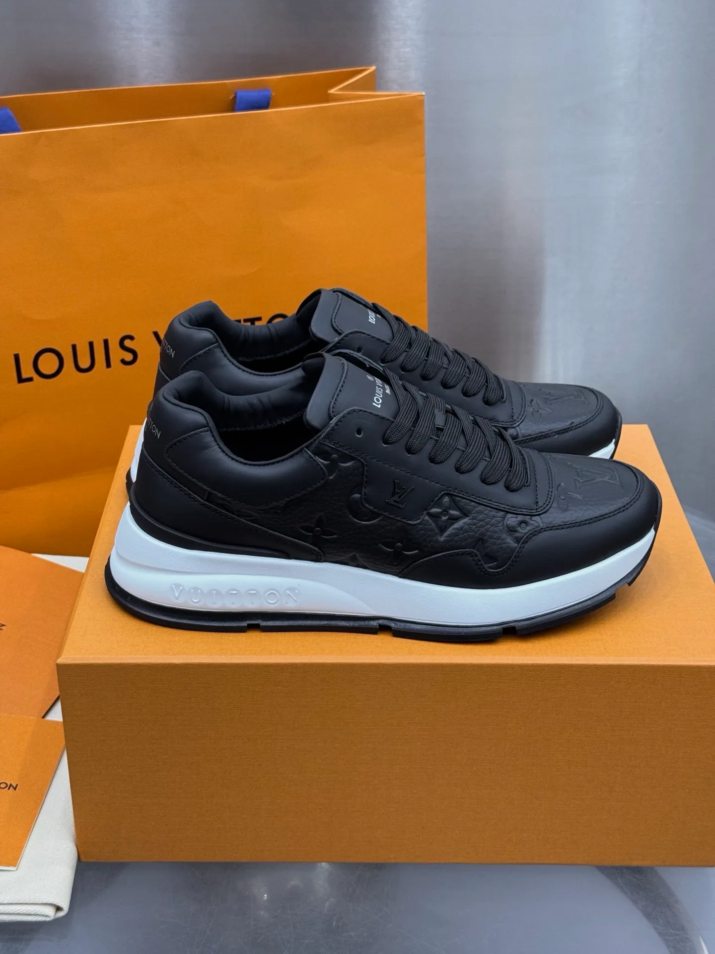 LV Run Away Sneaker (Black Monogram)