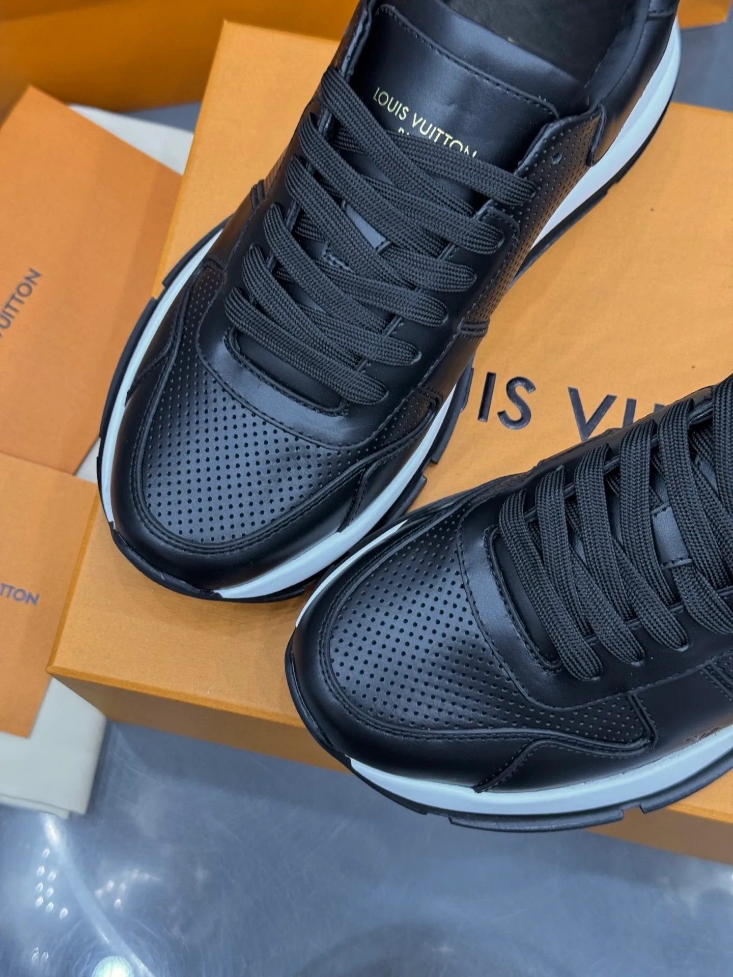 LV Run Away Sneaker (Black) — view 8