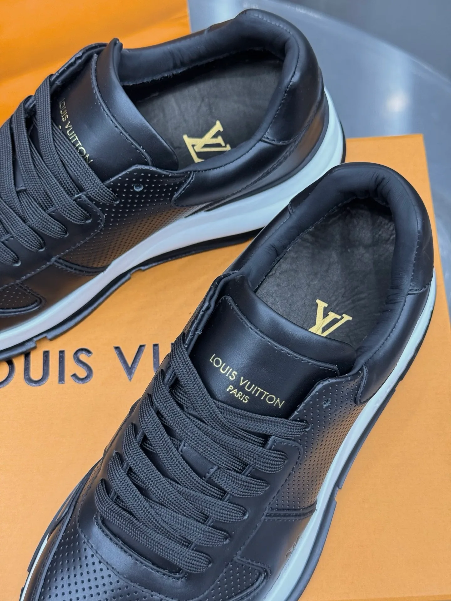 LV Run Away Sneaker (Black) — view 9