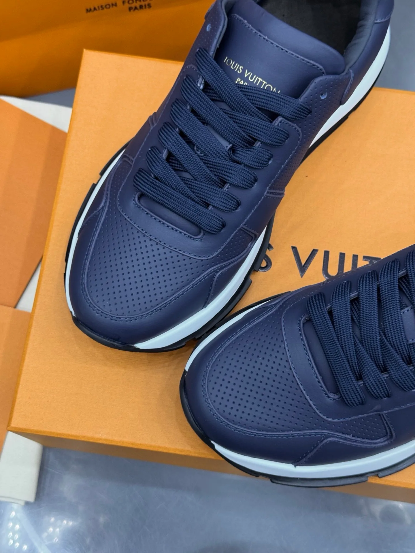 LV Run Away Sneaker (Blue) — view 8