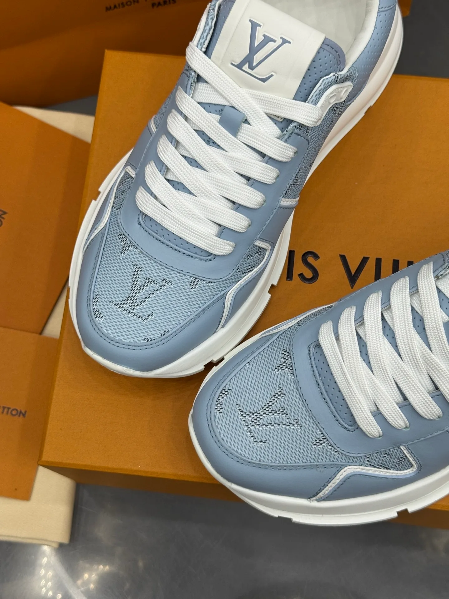 LV Run Away Sneaker (Light Blue) — view 8