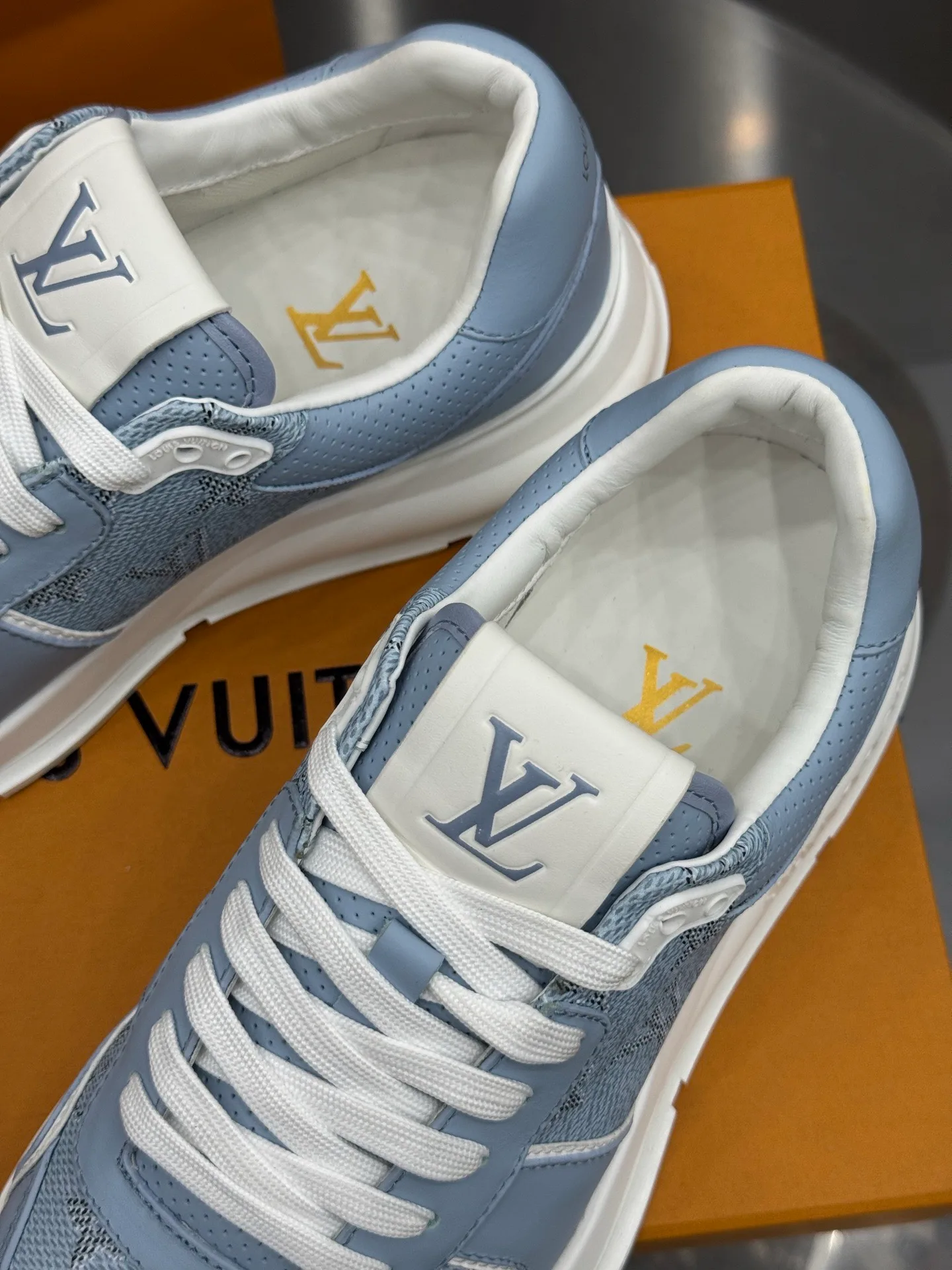 LV Run Away Sneaker (Light Blue) — view 9