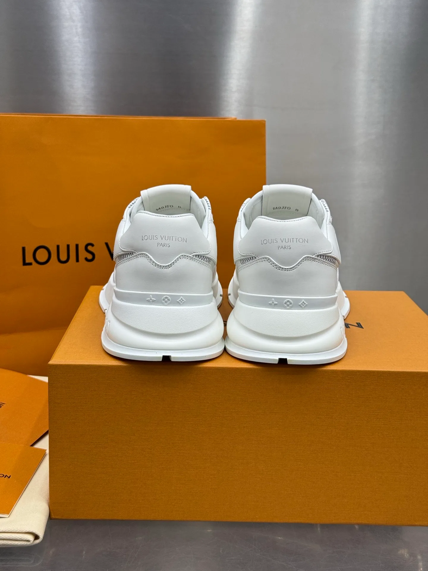 LV Run Away Sneaker (White Damier) — view 7