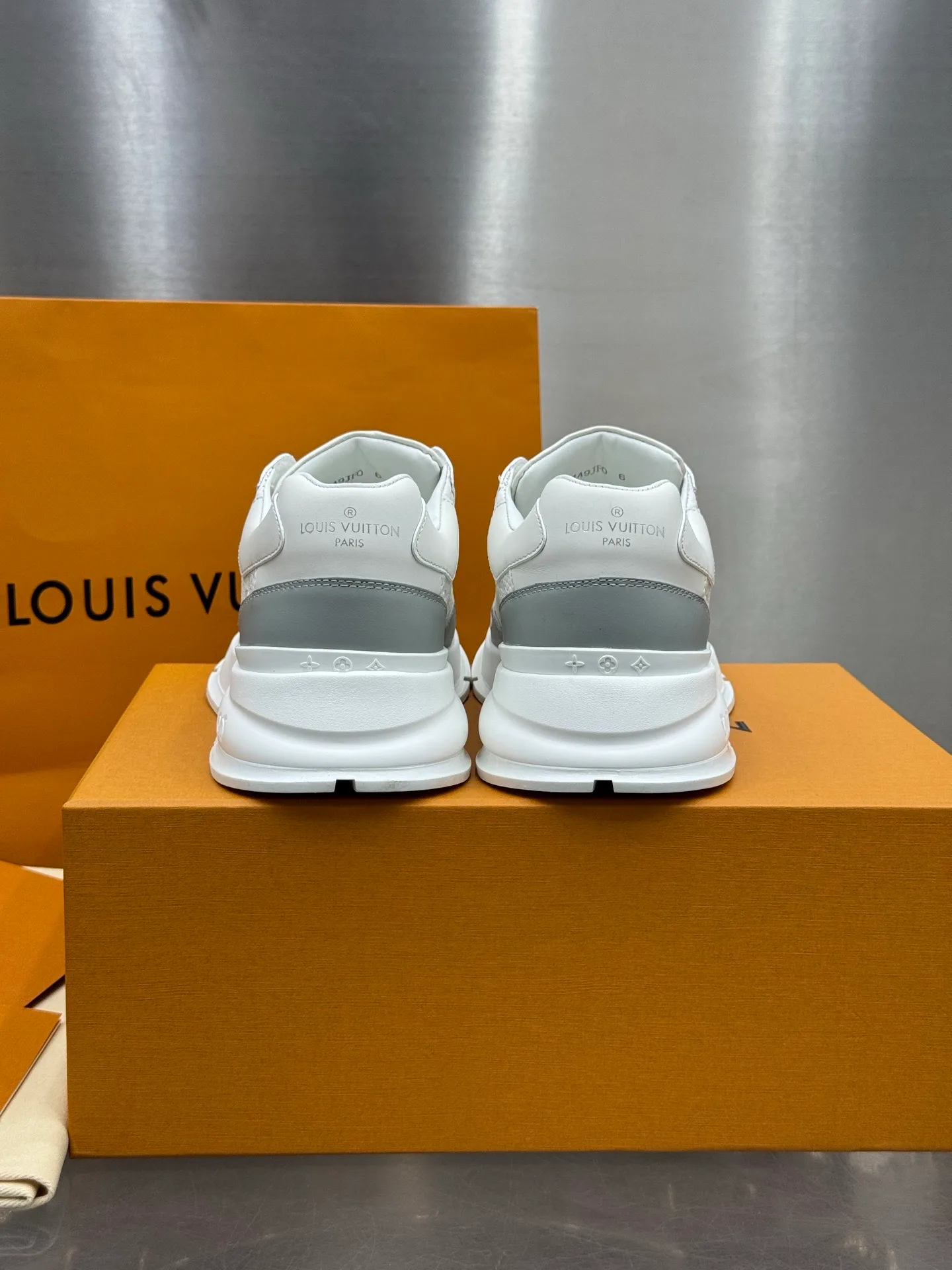 LV Run Away Sneaker (White/Grey) — view 7