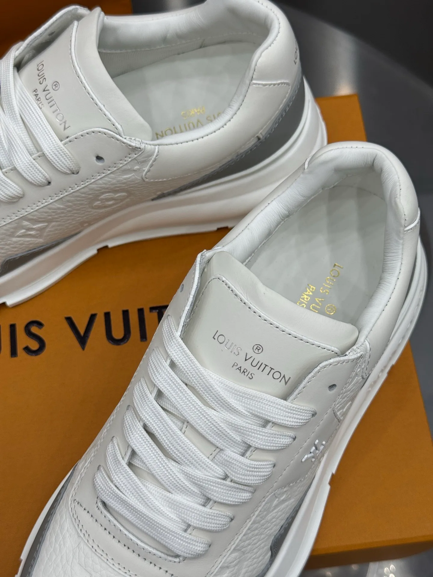 LV Run Away Sneaker (White/Grey) — view 9