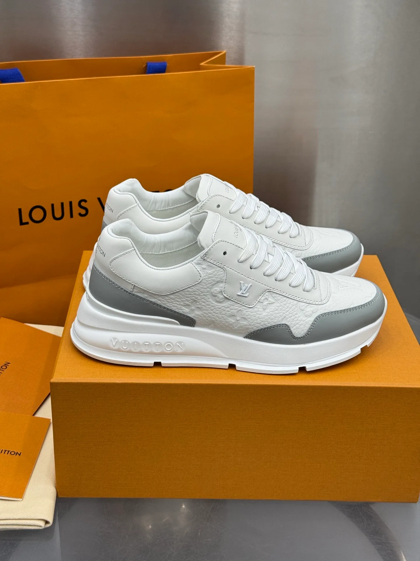 LV Run Away Sneaker (White/Grey)