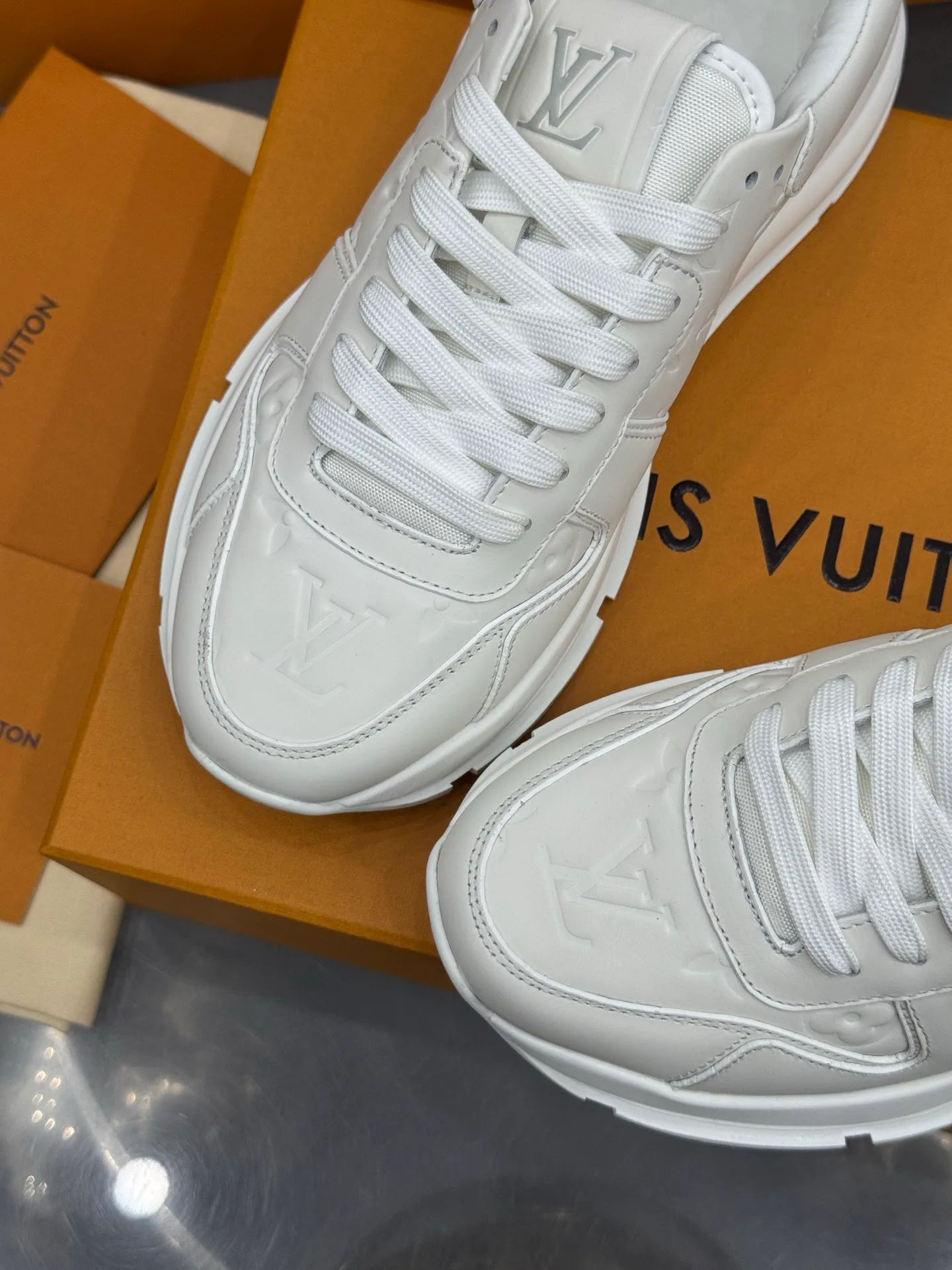 LV Run Away Sneaker (White Monogram)  — view 8