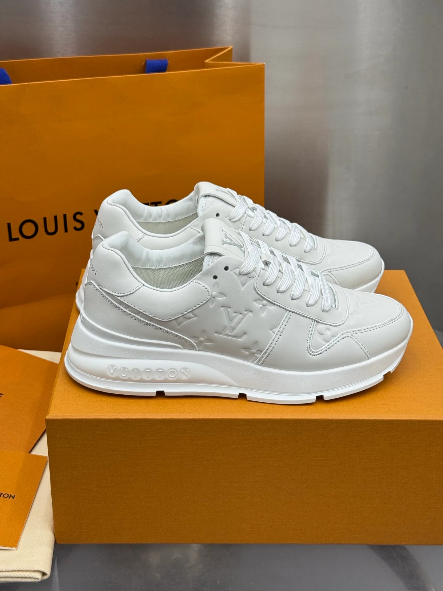 LV Run Away Sneaker (White Monogram)