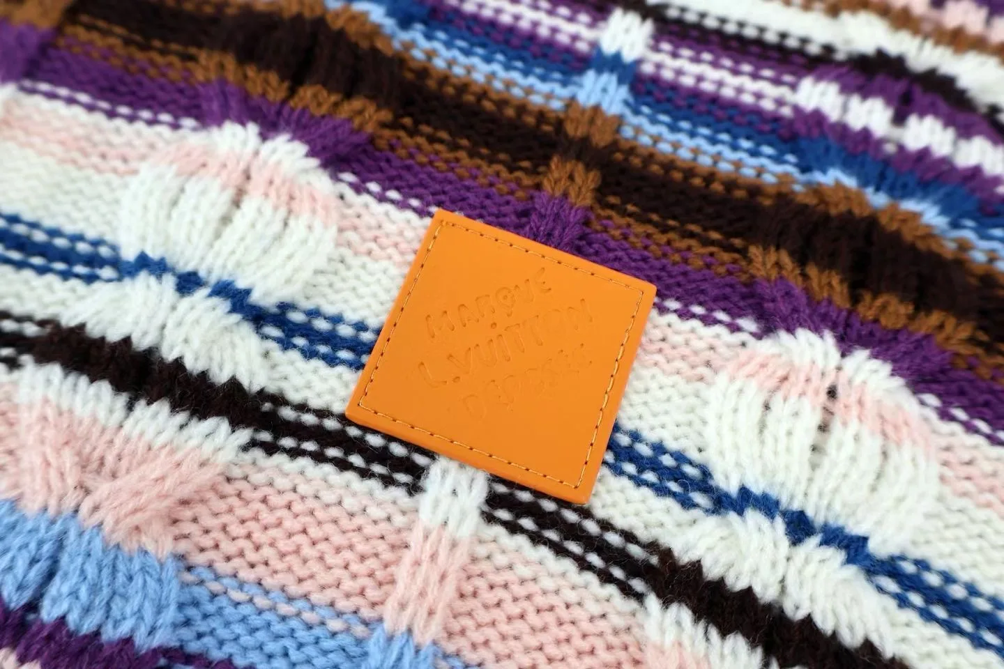 LV Striped Cable-Knit Track Top — ビュー 6