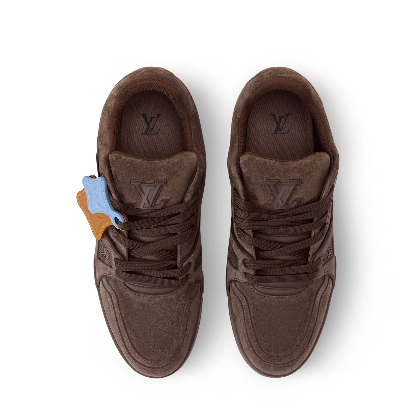 LV Trainer Sneaker Distressed (Brown) — view 3