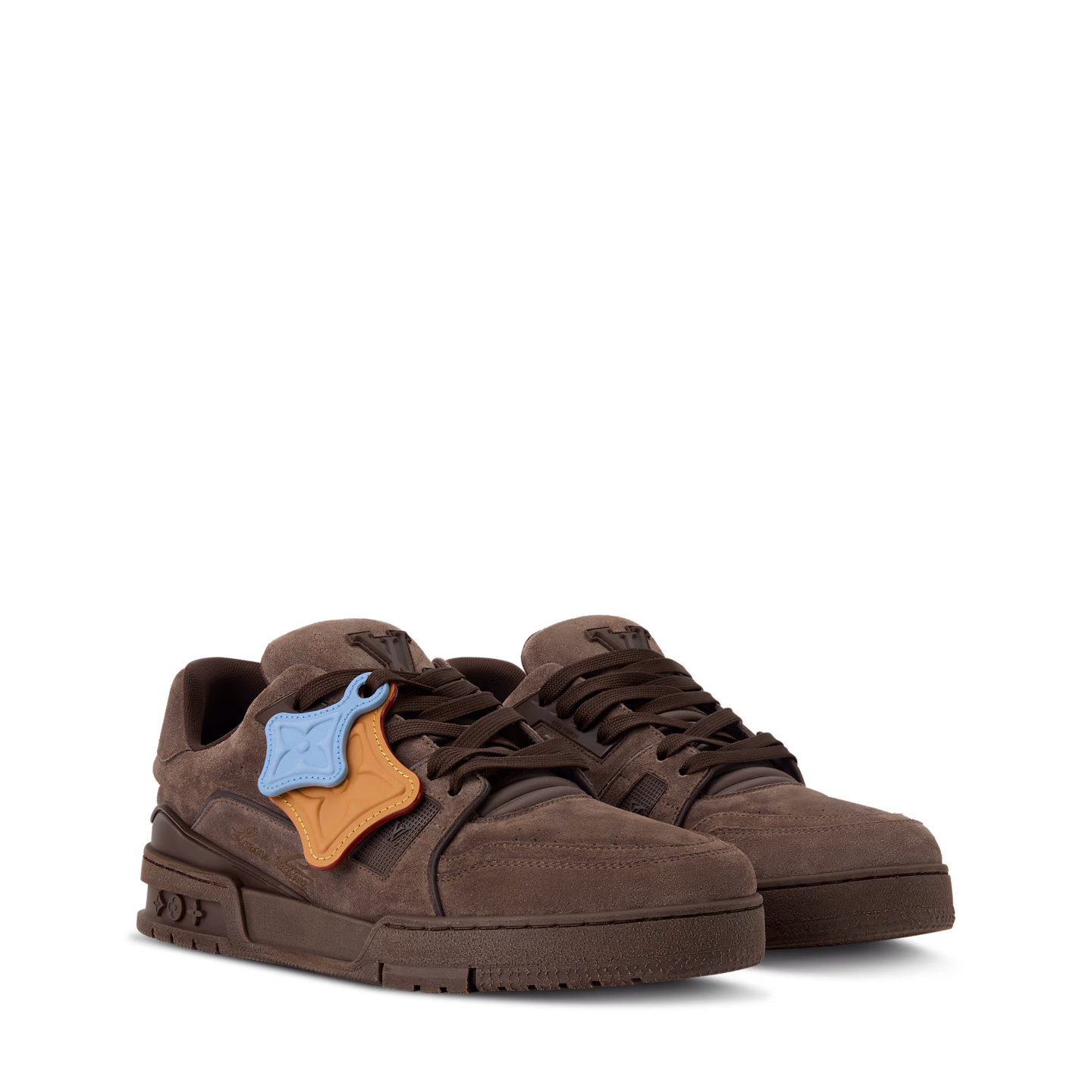 LV Trainer Sneaker Distressed (Brown) — view 5