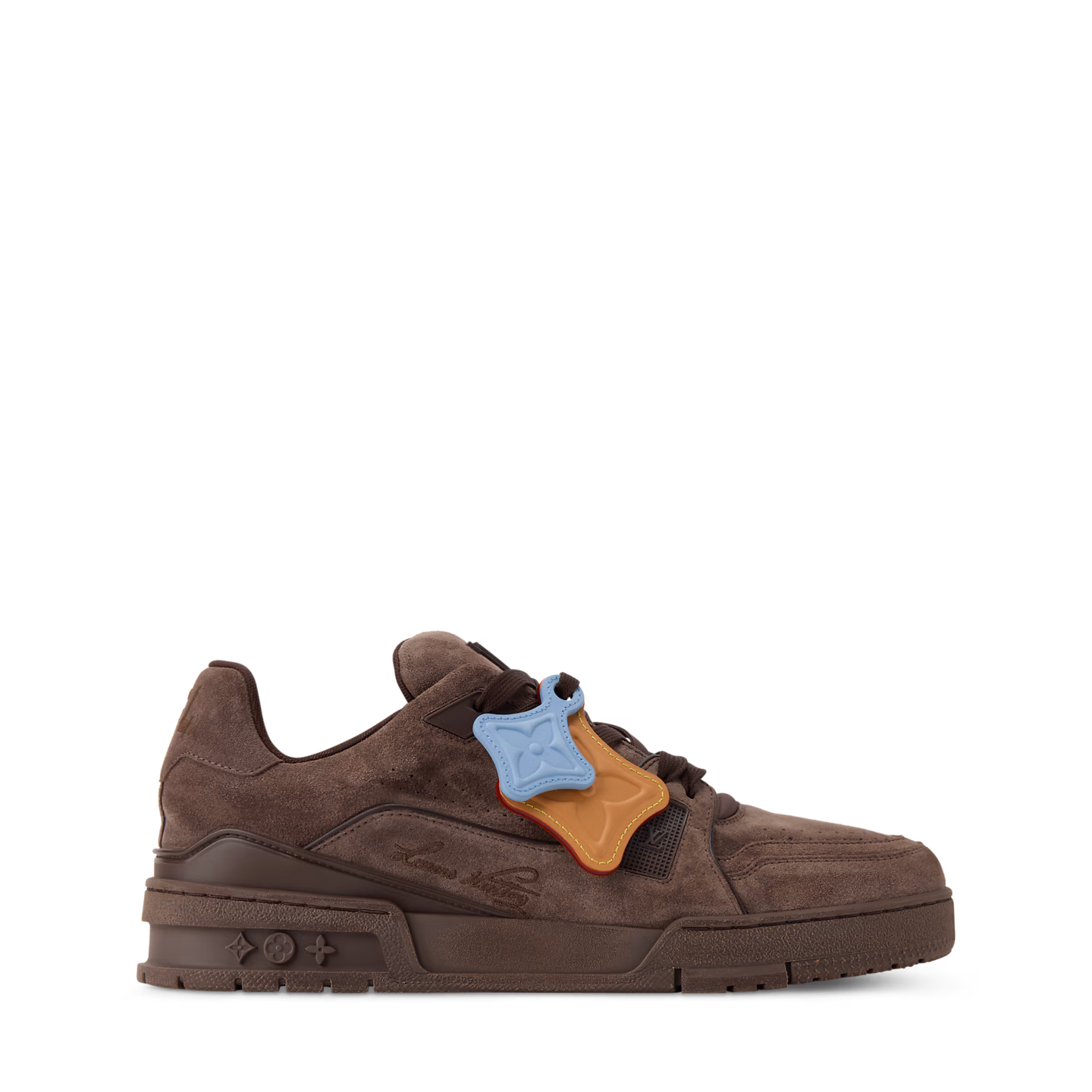 LV Trainer Sneaker Distressed (Brown)
