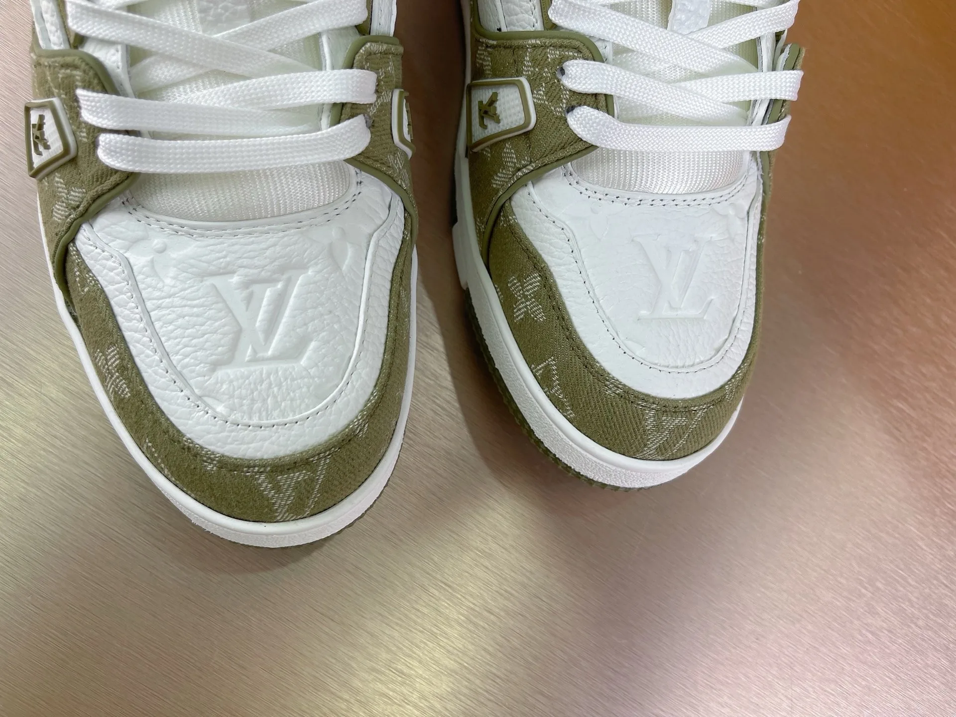 LV Trainer Sneaker (Khaki) — view 7