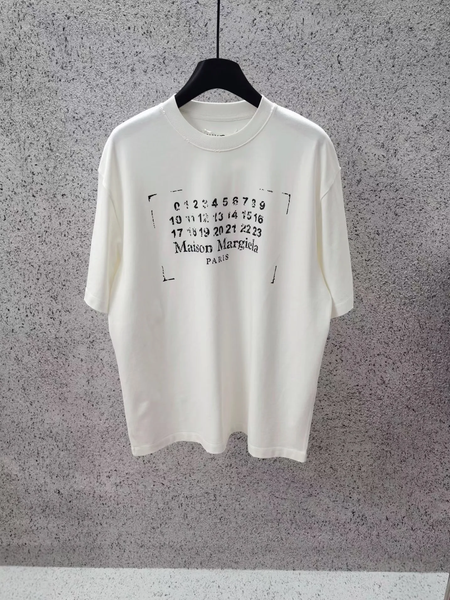 Maison Margiela Stamp Logo Print T-Shirt (White)