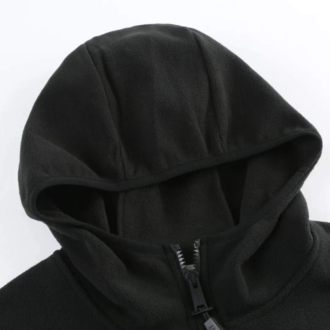 Miu Miu Cotton Fleece Zip-Front Hoodie — 보기 4