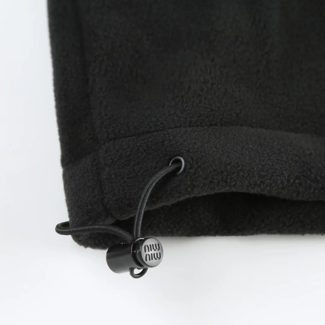 Miu Miu Cotton Fleece Zip-Front Hoodie — 보기 5