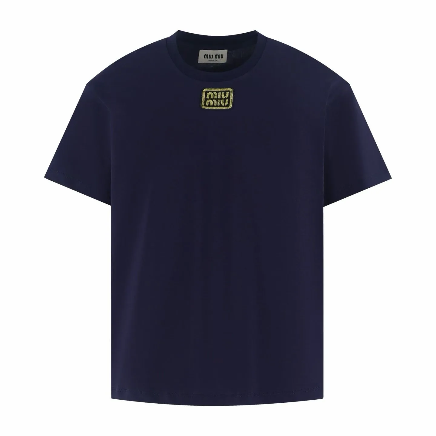 Miu Miu Logo Appliqué T-shirt