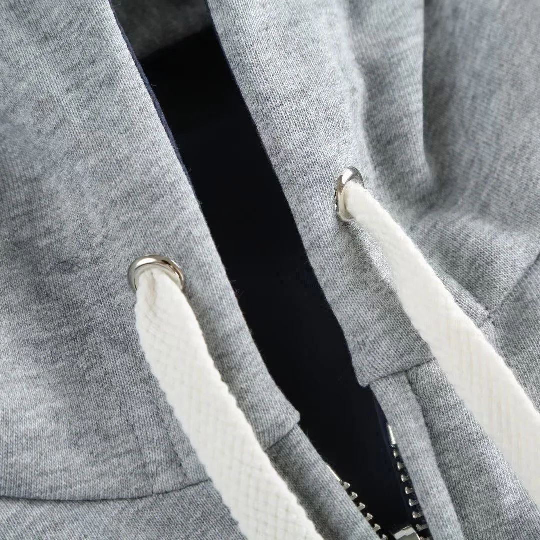 Miu Miu Reversible Logo-Appliqué Zip-Up Hoodie — view 6