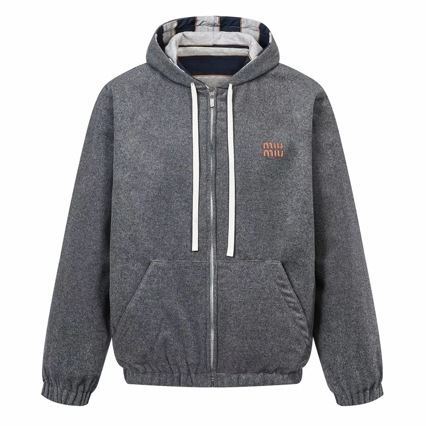 Miu Miu Reversible Zip Hoodie