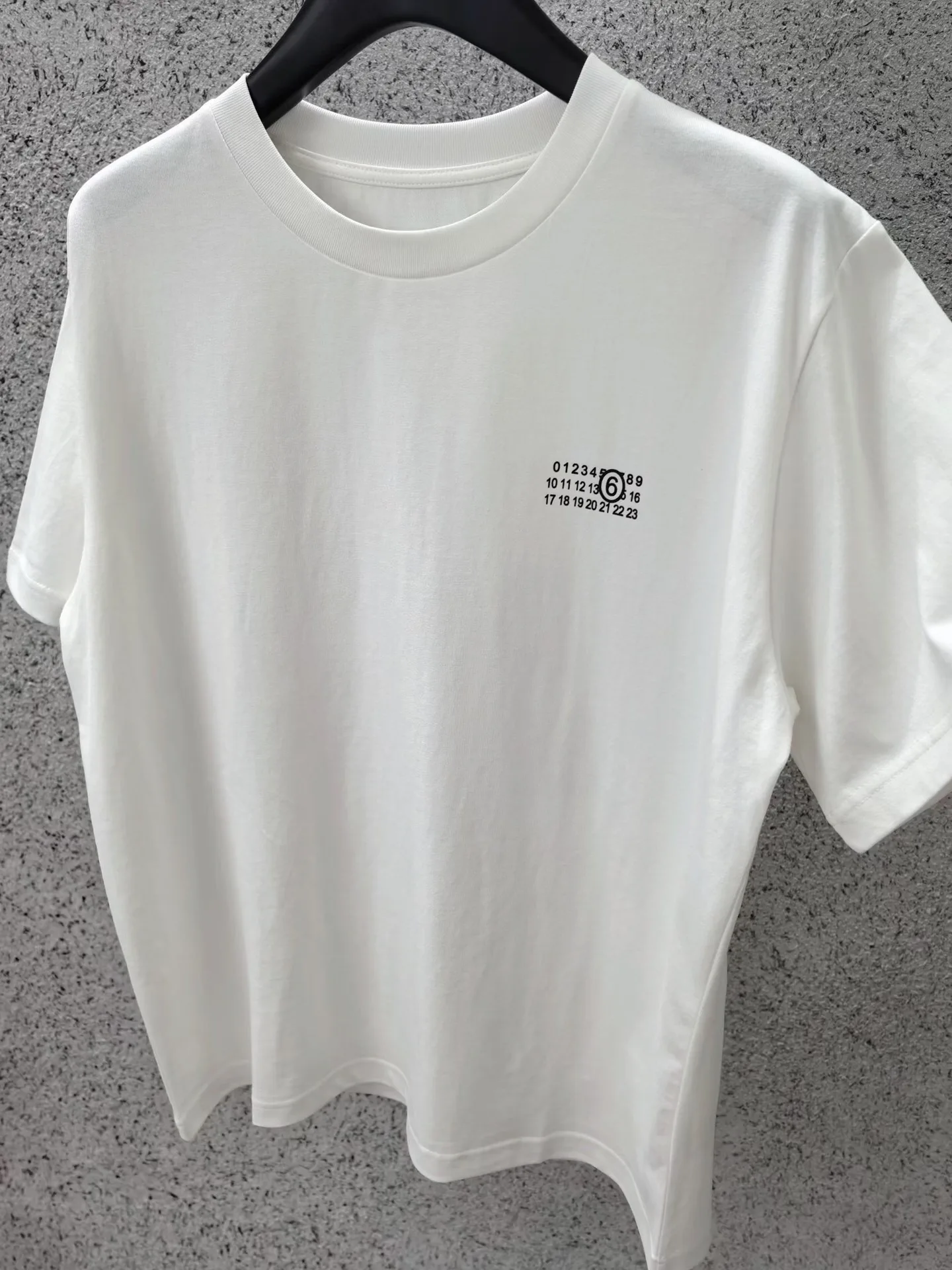 MM6 Maison Margiela Numeric Printed Crewneck T-Shirt (White) — ビュー 6