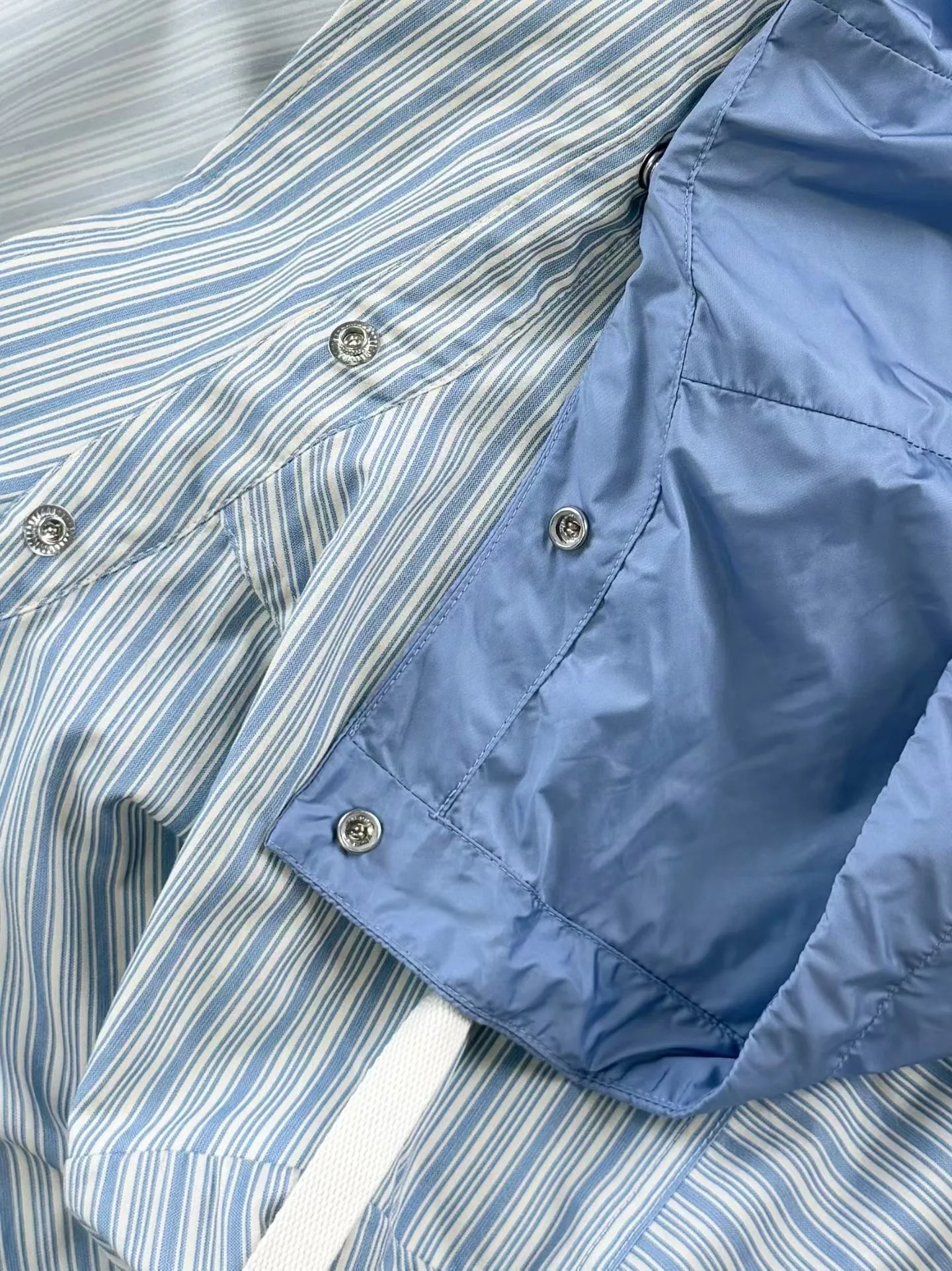 Moncler Havas Striped Poplin Shirt Jacket — 보기 5