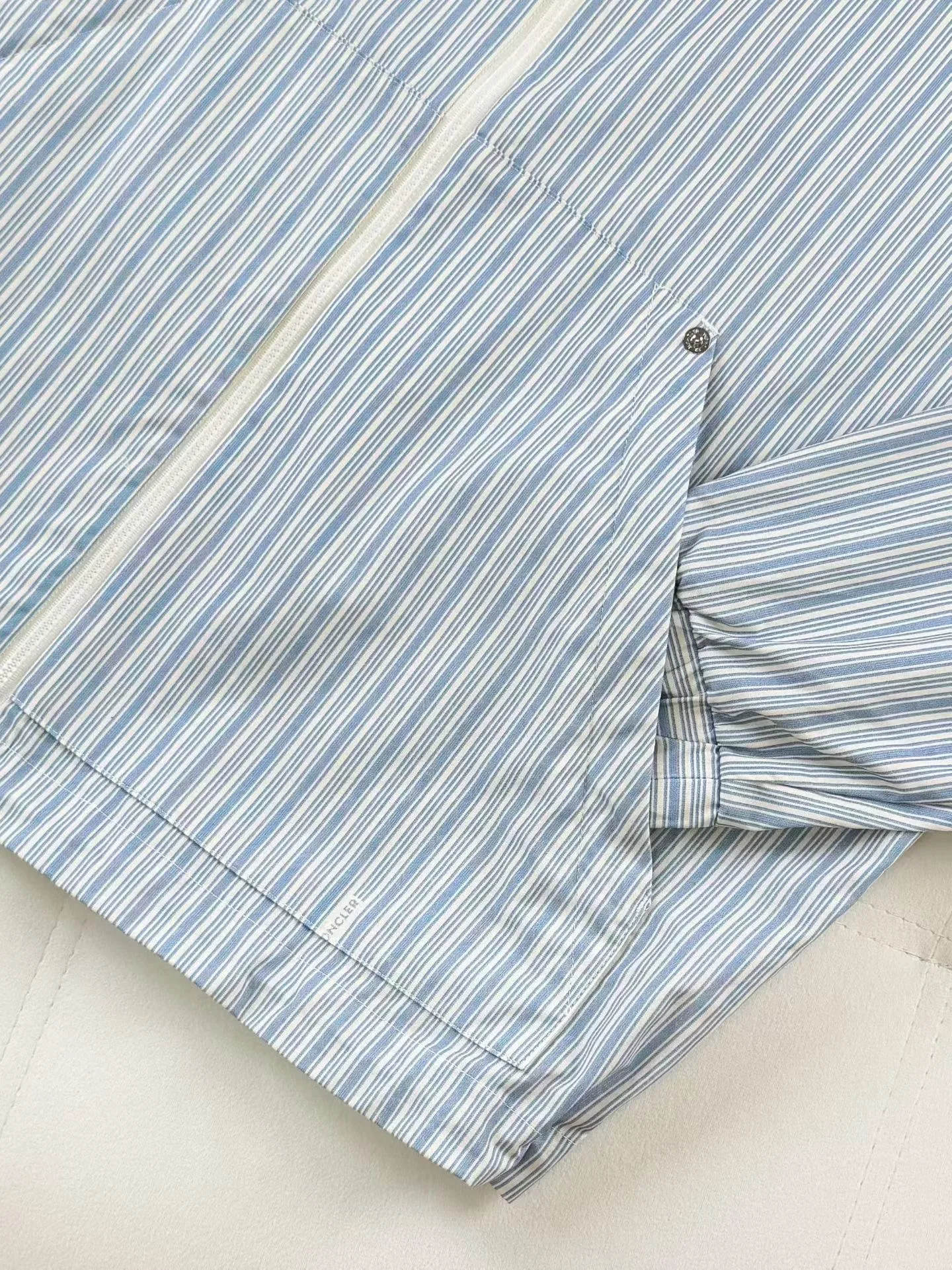 Moncler Havas Striped Poplin Shirt Jacket — 보기 6