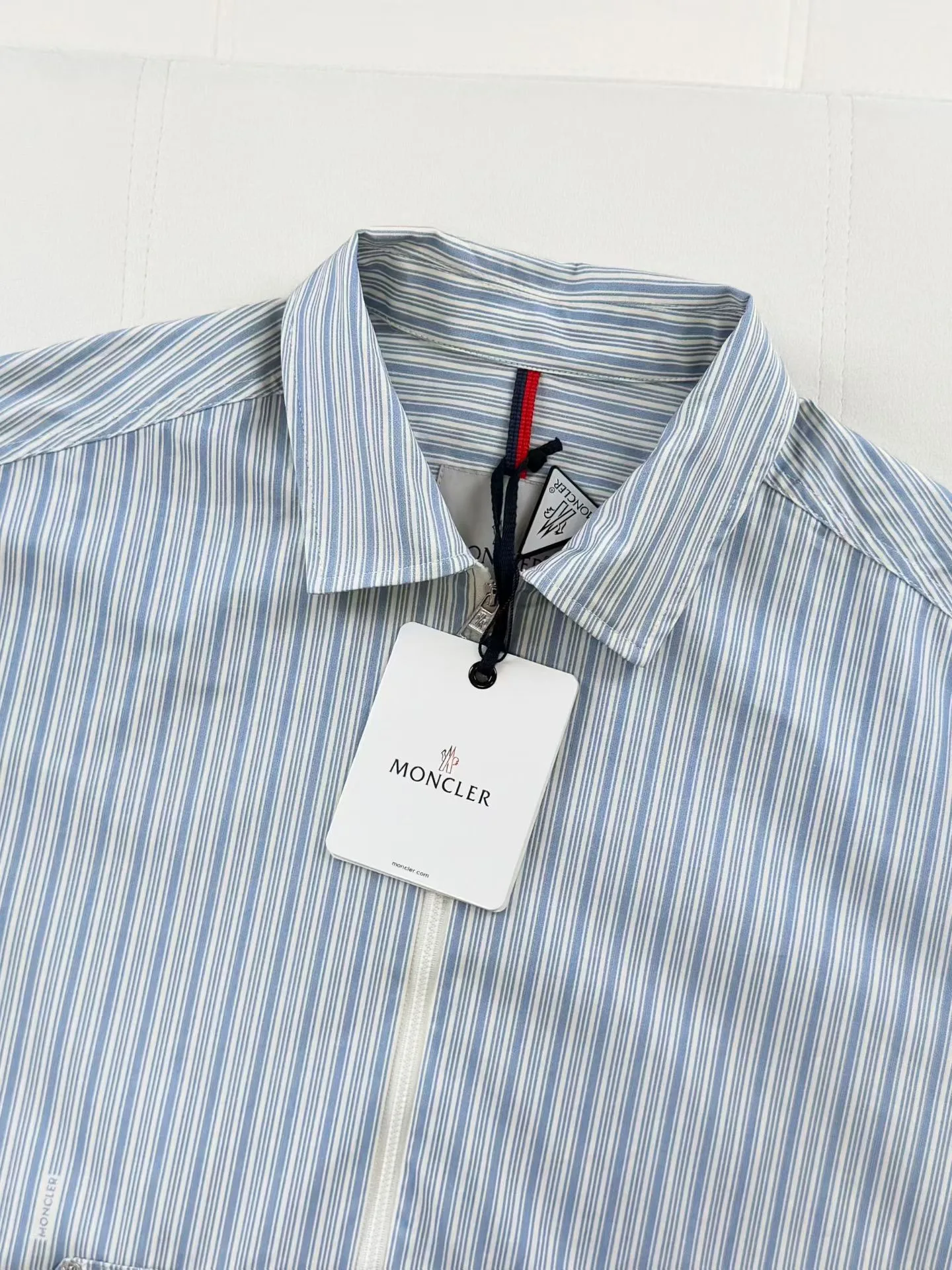 Moncler Havas Striped Poplin Shirt Jacket — 보기 7