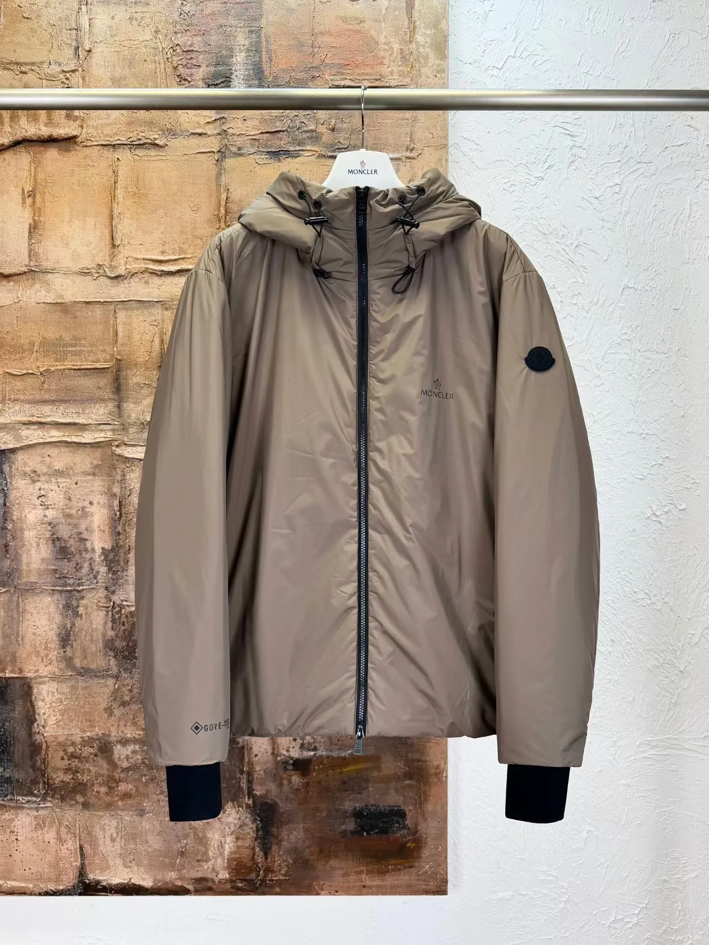 Moncler Timor Hooded Jacket (Beige)