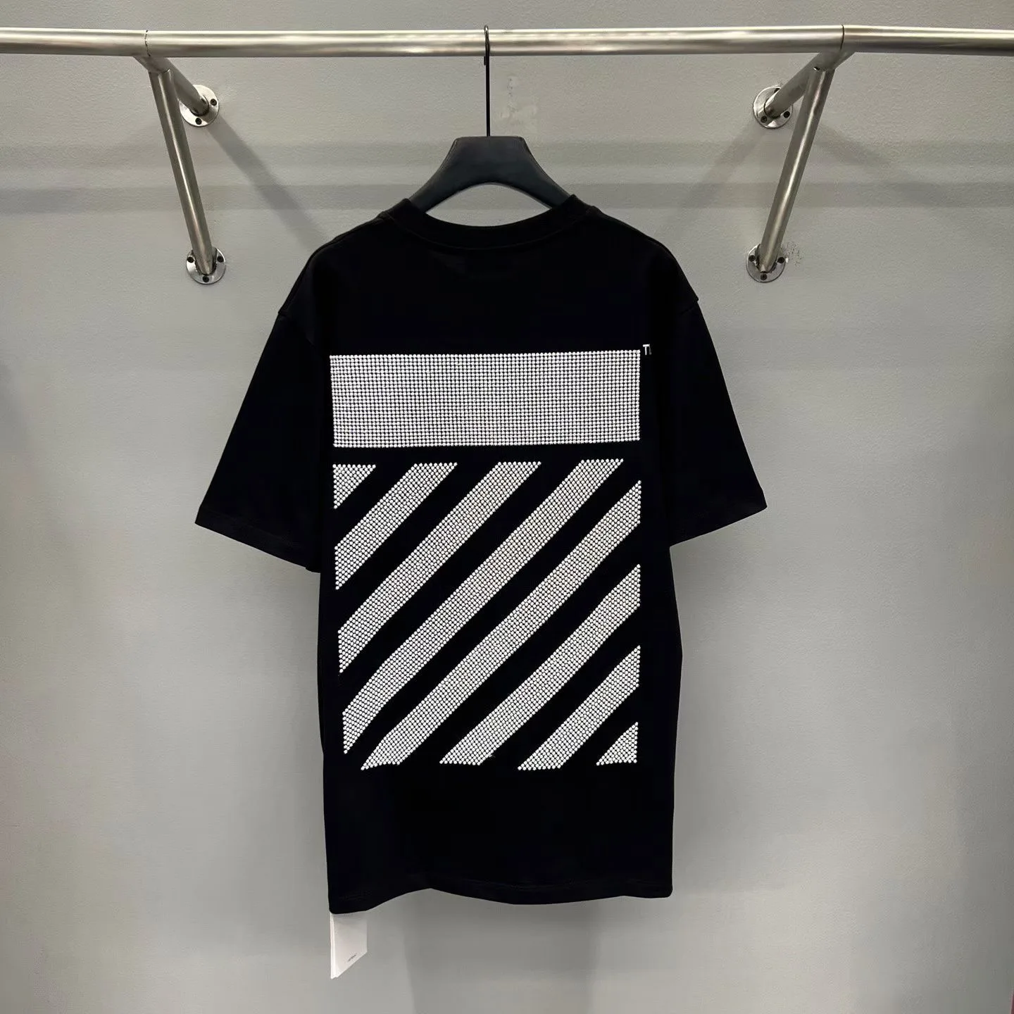 Off-White Black Diagonal T Shirt