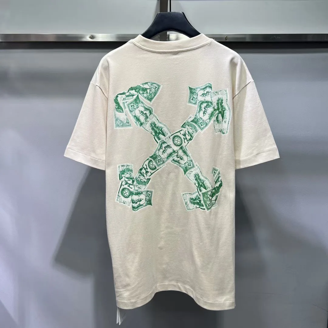 Off-White Cash Arrow Skate T-shirt in Cotton (white)