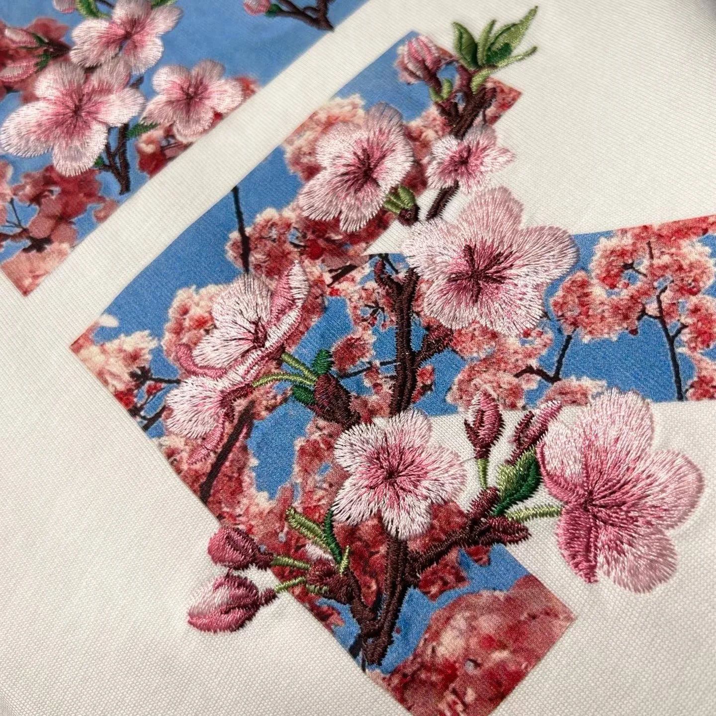 Off-White Embroidered Sakura Tee (White) — view 5