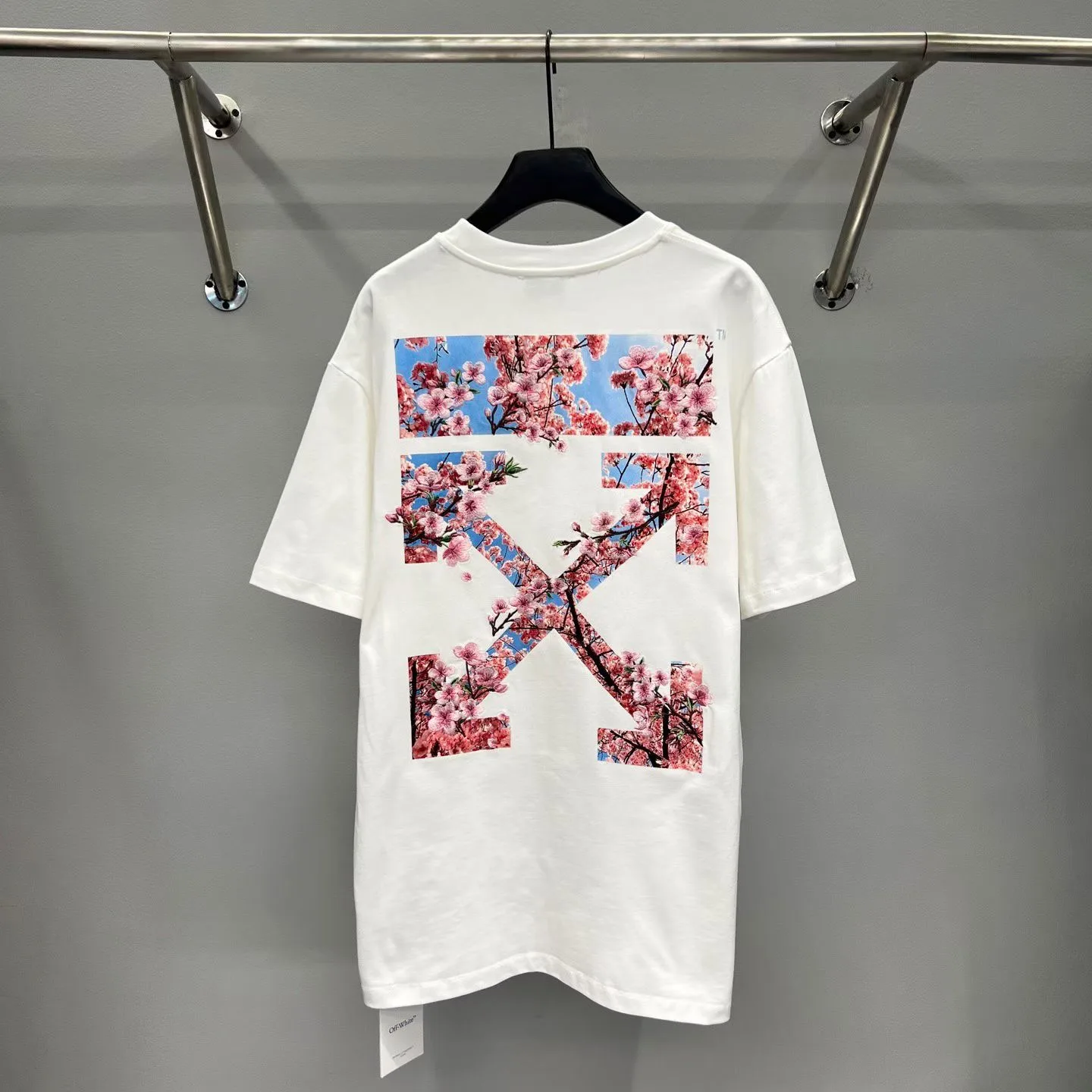Off-White Embroidered Sakura Tee (White)