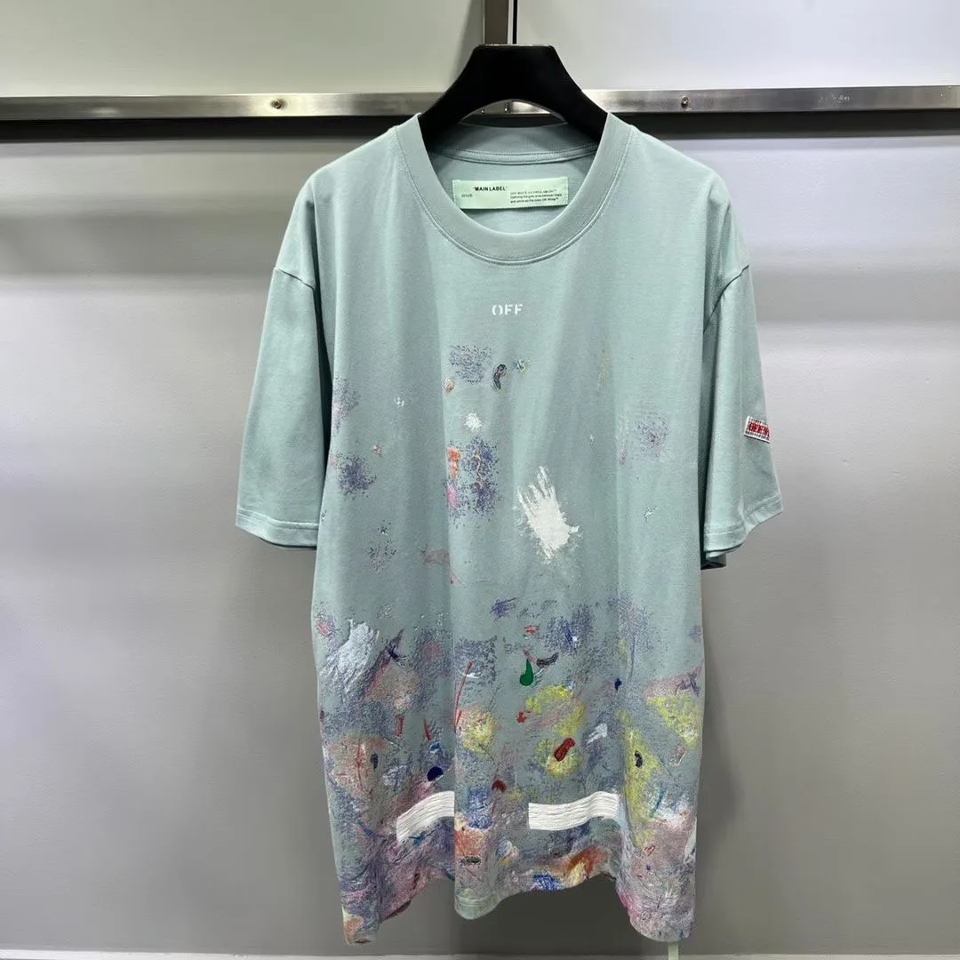 Off-White Fireworks T-Shirt (Blue) — ビュー 4