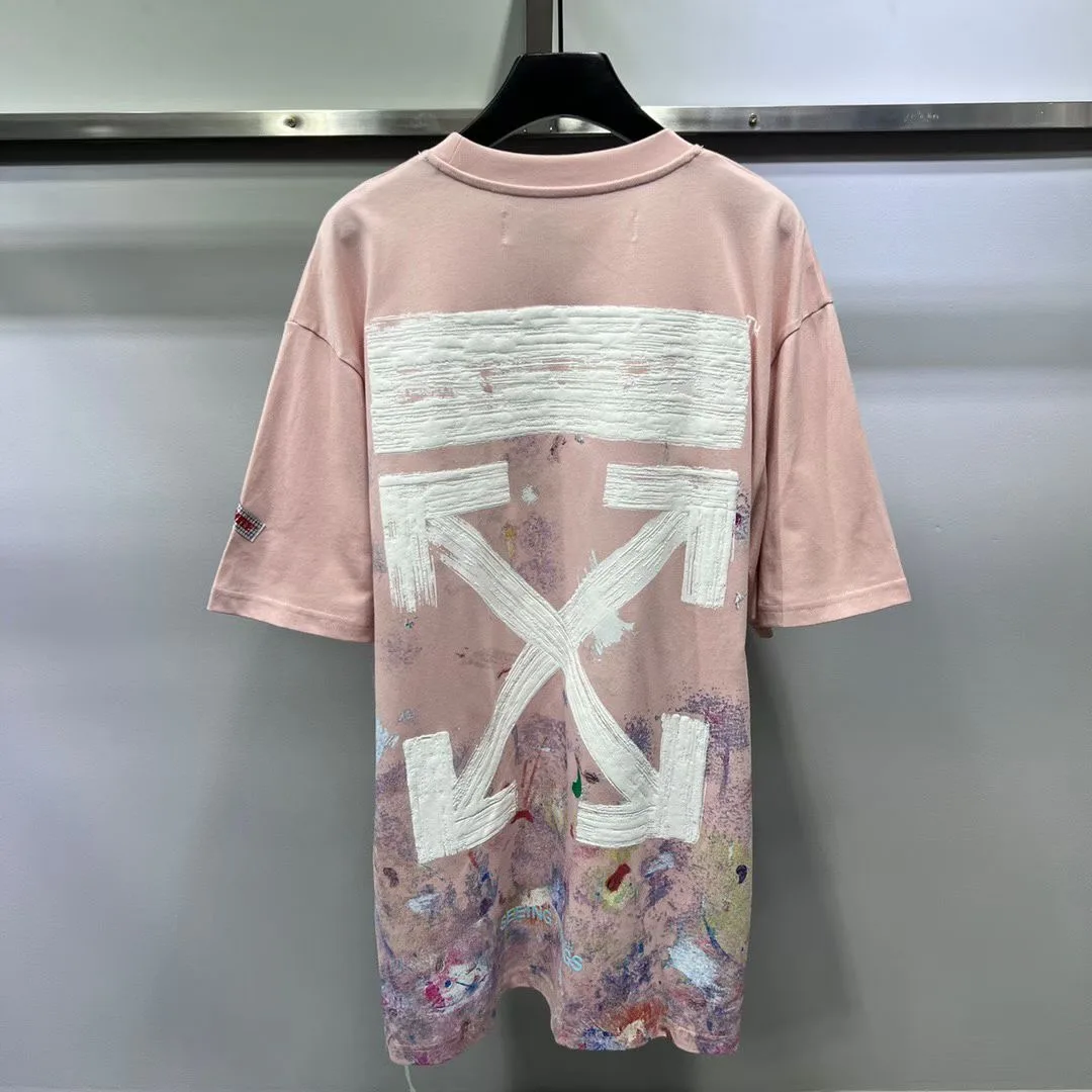 Off-White Fireworks T-Shirt (Pink)
