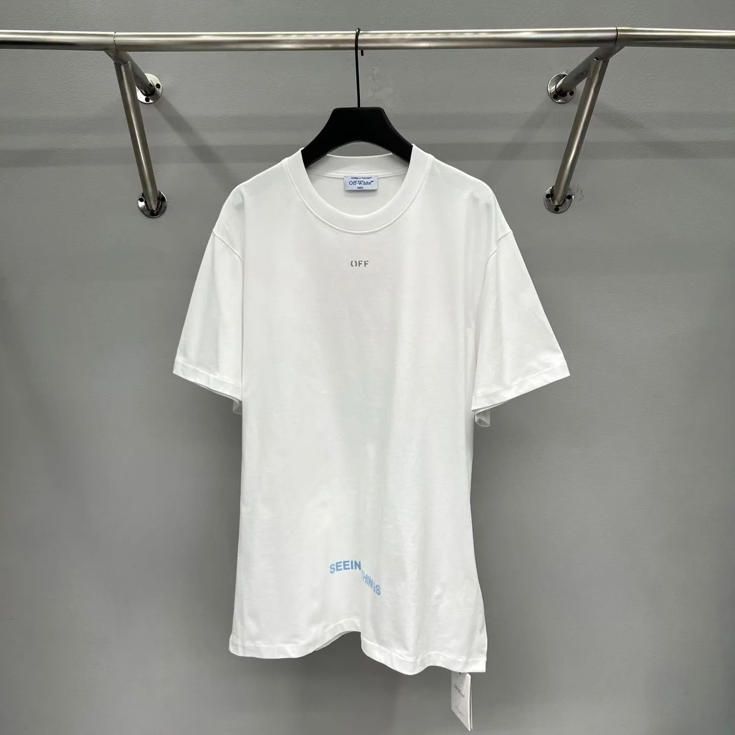 Off-White  Marilyn Monroe Printing Short Sleeve White T-Shirt — 보기 6