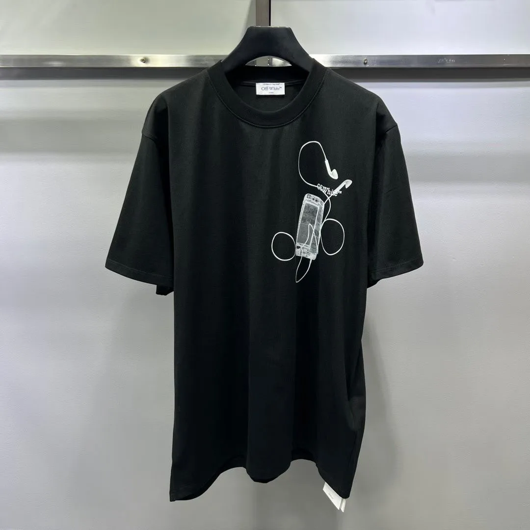 Off-White Scan Arrows Cotton Graphic T-Shirt