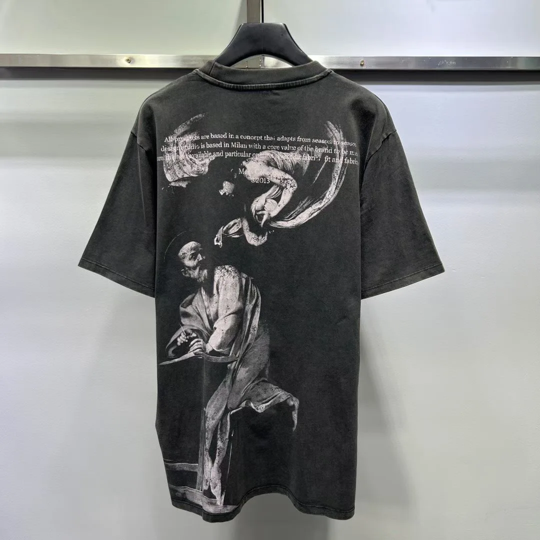 Off-White St Matthew Oversized Black T-Shirt