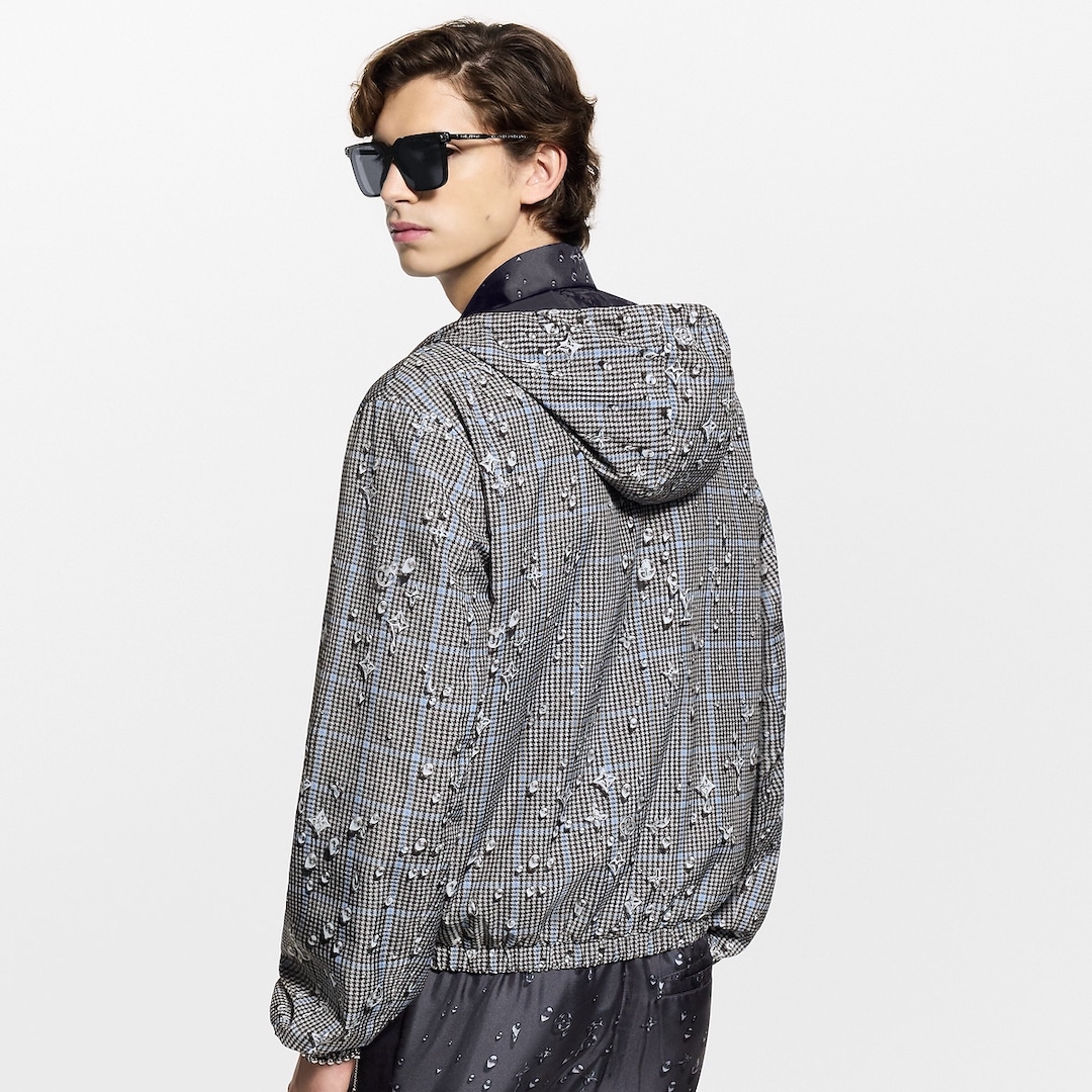 LV Monogram Reversible Windbreaker Raindrop Black — view 2