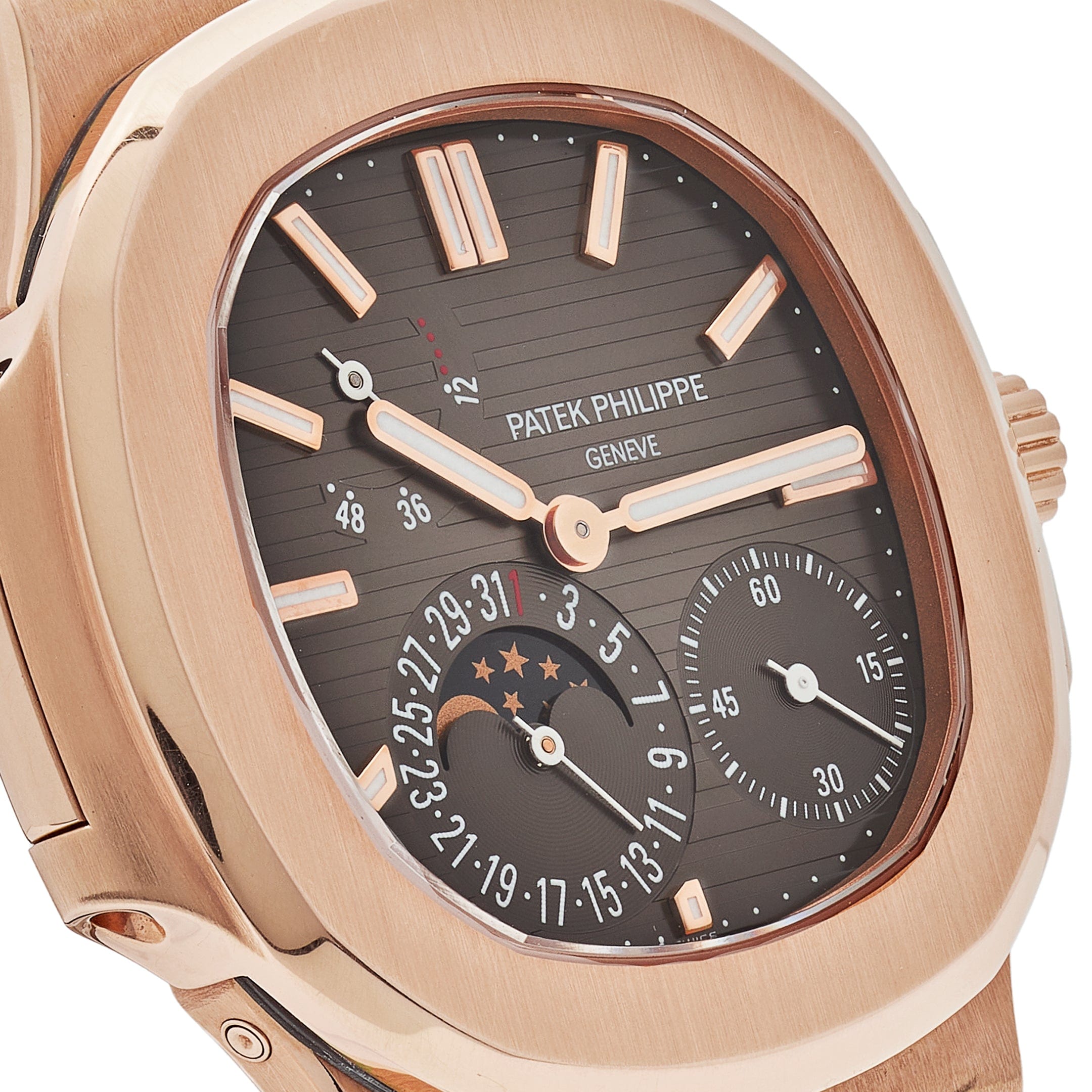 Patek Philippe Nautilus 5712R-001, — Black-Brown Dial, Rose Gold — view 5